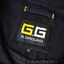 ◎未使用！G GROUND ジーグラウンド◆つなぎ ツナギ オールインワン メカニック ワーク 作業着 作業服◆メンズ 黒 Mサイズ◆P5062_画像8