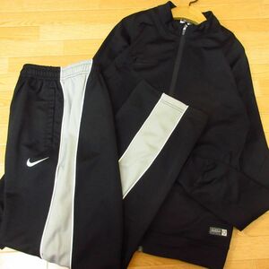* beautiful goods!S top and bottom set!NIKE Nike * jersey jacket & pants DRI-FIT* men's black *B4119