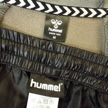 ◎使用少なめ！M 上下セット！hummel ヒュンメル◆ジャージパーカー&ナイロンパンツ◆メンズ グレーx黒◆B4082_画像10