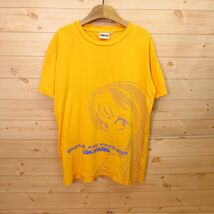 ◎うる星やつら ラムちゃん SIMPLE AND INNOCENT 高橋留美子 漫画 アニメ◆半袖 Tシャツ グッズ◆メンズ 黄 Lサイズ◆A4960_画像1