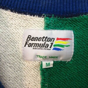 ◎希少！Benetton F1 ベネトン フォーミュラ 当時物◆スウェット トレーナー ヴィンテージ ユニフォーム レーシング 車◆メンズ M◆A4827の画像8