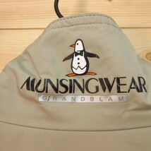 ◎使用少なめ！Munsingwear マンシングウェア◆ゴルフ ウィンドブレーカー ジャケット 撥水◆メンズ ベージュ Mサイズ◆A4900_画像5