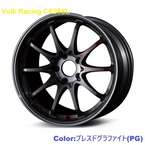 【納期要確認】RAYS Volk Racing CE28SL SIZE:9.5J-18 +45(F3) PCD:114.3-5H Color:PG ホイール2本セット