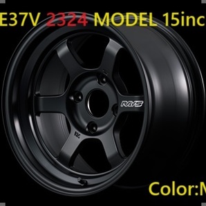 【納期要確認】TE37V 2324 MODEL SIZE:8J-15 +15(S) PCD:100-4H Color:MB ホイール2本セットの画像1