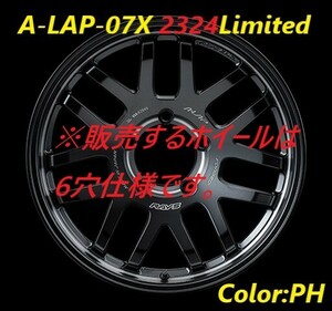 【納期要確認】A-LAP-07X 2324Limited SIZE:9J-18 ±0 PCD:139.7-6H Color:PH ホイール4本セット