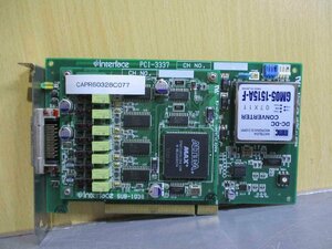 中古 INTERFACE PCI-3337 SUB-1038 DA16ビット4CH メモリ (CAPR60328C077)