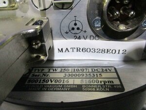 中古 LEYBOLD VAKUUM GMBH TW250/TDS PROFIBUS 800070V0004/LI-9496 (MATR60328E012)