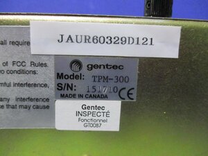 中古 GENTEC LASER POWER METER TPM-300CE (JAUR60329D121)