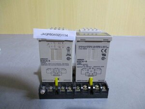 中古 OMRON solid state timer H3CA-8 ソリッドステートタイマ 2個 (JAGR60402D114)