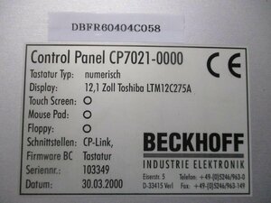 中古 BECKHOFF CONTROL PANEL CP7021-0000 (DBFR60404C058)