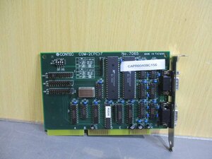 中古 CONTEC COM-2(PC)F シリアル通信ISAボード (CAPR60409C156)