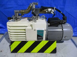 中古 Shibaura DRP-360 III オイルシールロータリー真空ポンプ 0.75kW キャップ / TFF4710AS (NALR60409E005)