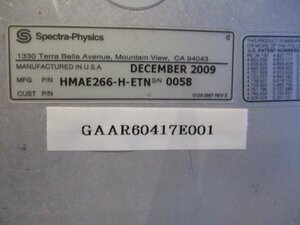 中古 SPECTRA PHYSICS 1330 TERRA BELLA AVENUE MOUNTAIN VIEW CA94043 H10-106QW/J80-8SS42 ＜送料別＞ (GAAR60417E001)