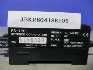 中古 KEYENCE FS-L70 ファイバセンサ アンプユニット (JBKR60418E105)