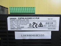 中古 OMRON POWER CONTROLLER G3PW-A220EC-C-FLK 単相電力調整器 (LBER60419C155)_画像2