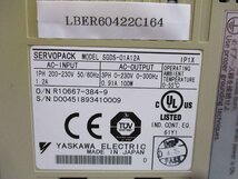 中古 YASKAWA SERVO PACK SGDS-01A12A サーボパック 100W (LBER60422C164)_画像2