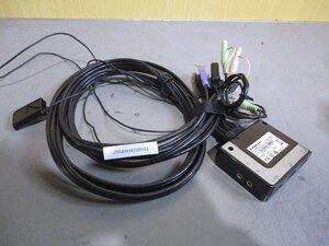 中古 IOGEAR GCS62HU 2 PORT HD CABLE KVM SWITCH WITH AUDIO (JBNR60422E043)