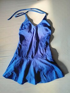  miniskirt One-piece swimsuit 13 number LL size, blue color, Home cleaning settled 