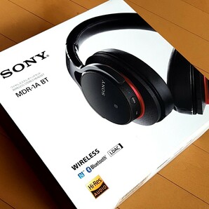 ★送料無料!極厚イヤーバッド新品!☆ソニー SONY ハイレゾ ヘッドフォン MDR-1A BT ブラック☆極美品！即決！★