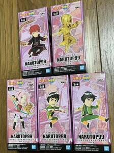 ナルト NARUTOP99 ワールドコレクタブルフィギュアvol.4 ワーコレ　サソリ　イタチ(ゴールド) 春野サクラ　ロックリー　マイトガイ　セット