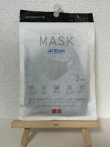 【未使用新品】ユニクロ エアリズムマスク　ふつう Lサイズ　ブラック