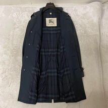 英・最高峰！！【現行タグ】バーバリー BURBERRY LONDON トレンチコート ネイビー 48/L イタリア製 R139_画像8