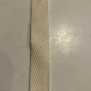 綿テープ 生成り 0.5ミリ厚 15ミリ巾 30ｍ巻の画像2
