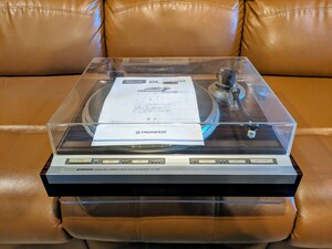 メンテナンス済 パイオニア PL-505 フルオートレコードプレーヤー 新品カートリッジ ダイレクトドライブ クォーツ Pioneer