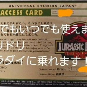 即日発送！USJ ジュラシックパーク アクセスカード エクスプレスパス ユニバ 優先 女の子 フラダイ ミニオン ハリドリ可能