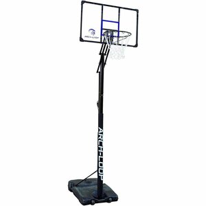 559 即決あり バスケットゴール 高さ調整可能 230cm～305cm 自立式 屋外用 ブルー