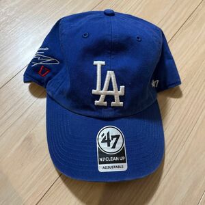 レア　日本未入荷　 ロサンゼルス ドジャース LA Dodgers キャップ 大谷翔平　刺繍サイン入り 帽子47 brand