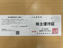 送料無料東京都競馬 東京サマーランド株主招待券8枚、大井競馬場入場券1枚　２０２４年10月14日迄_画像4