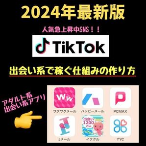 【同じ作業を繰り返すだけ】TikTok、Youtube、インスタ集客！出会い系アフィリエイトで稼ぐ方法 /ブログ,副業,在宅ワークの画像1