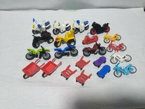 LEGO　乗り物　バイク　自転車　スケボー　ミニフィグ小物　パーツ　大量まとめてセット　レゴブロック