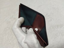 展示品 シェルコードバン 二つ折り財布 馬革 1円～ ホーウィン ブラック 黒色 グレンフィールド HORWEEN SHELL CORDOVAN 無料匿名配送♪_画像8