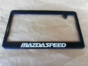 MAZDASPEED　ナンバーフレームホルダー（ブラック）　リヤ側１枚　中古