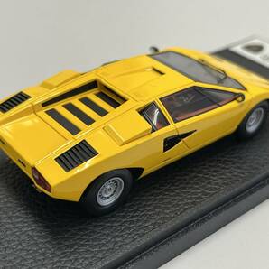 1/43 メイクアップ製 アイドロン - EM167 B - Lamborghini カウンタック LP400 (1974年) タバコブラウン内装の画像4