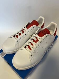 ★新品未使用★ メンズ adidas スタンスミス オリジナルス ホワイト/レッド 27.0cm 外箱付き