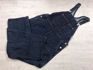 ap retro アプレトロ DENIM レトロ モード ワンウォッシュ オーバーオール デニム パンツ サロペット ジーンズ ボトムス レディース F 濃紺