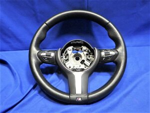 H21997 BMW 1 Series 118i Mスポーツ F20 後期 DBA-1R15 SteeringWheels Airbag欠品 Steering レザー[ZNo:06000843]