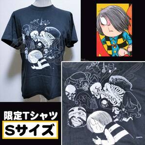 【限定】ゲゲゲの鬼太郎 半袖Tシャツ 綿100 ゲゲゲの妖怪100物語 がしゃどくろ つるべ落とし 牛鬼 Sサイズ