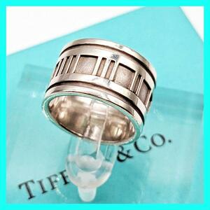 【最終値下げ】TIFFANY&Co. ティファニー アトラスワイド リング 925 指輪 SV925 10号 シルバー ヴィンテージ Vintage 男女兼用 定番 人気