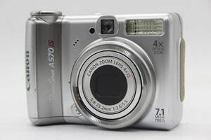 【返品保証】 【便利な単三電池で使用可】キャノン Canon PowerShot A570 IS AiAF 4x コンパクトデジタルカメラ s9068