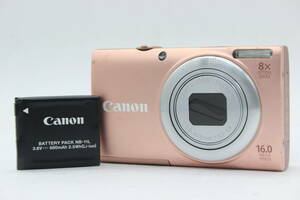【返品保証】 キャノン Canon PowerShot A4000 IS ピンク 8x バッテリー付き コンパクトデジタルカメラ s9079