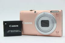 【返品保証】 キャノン Canon PowerShot A4000 IS ピンク 8x バッテリー付き コンパクトデジタルカメラ s9079_画像1