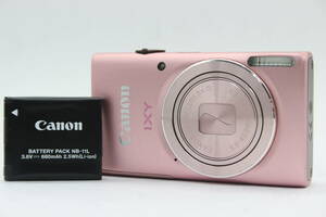 【返品保証】 キャノン Canon IXY 90F ピンク 8x IS バッテリー付き コンパクトデジタルカメラ s9085