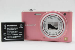 【返品保証】 パナソニック Panasonic LUMIX DMC-SZ3 ピンク 10x バッテリー付き コンパクトデジタルカメラ s9116