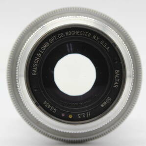 【訳あり品】 【超希少】Bausch&Lomb OPT Rochester NY.USA Baltar 50mm F2.3 Feet C Bell&Howell アイモマウント レンズ s9233の画像3