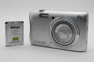 【美品 返品保証】 ニコン Nikon Coolpix S3700 8x バッテリー付き コンパクトデジタルカメラ s9462