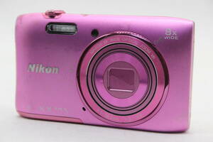 【返品保証】 ニコン Nikon Coolpix S3600 ピンク 8x コンパクトデジタルカメラ s9464